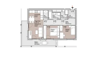            Nähe Donauzentrum: Traumhafte 3-Zimmer Wohnung mit 15qm Balkon
    